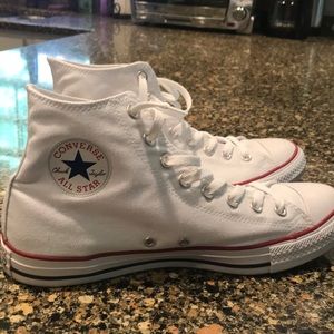 Converse White Hightops